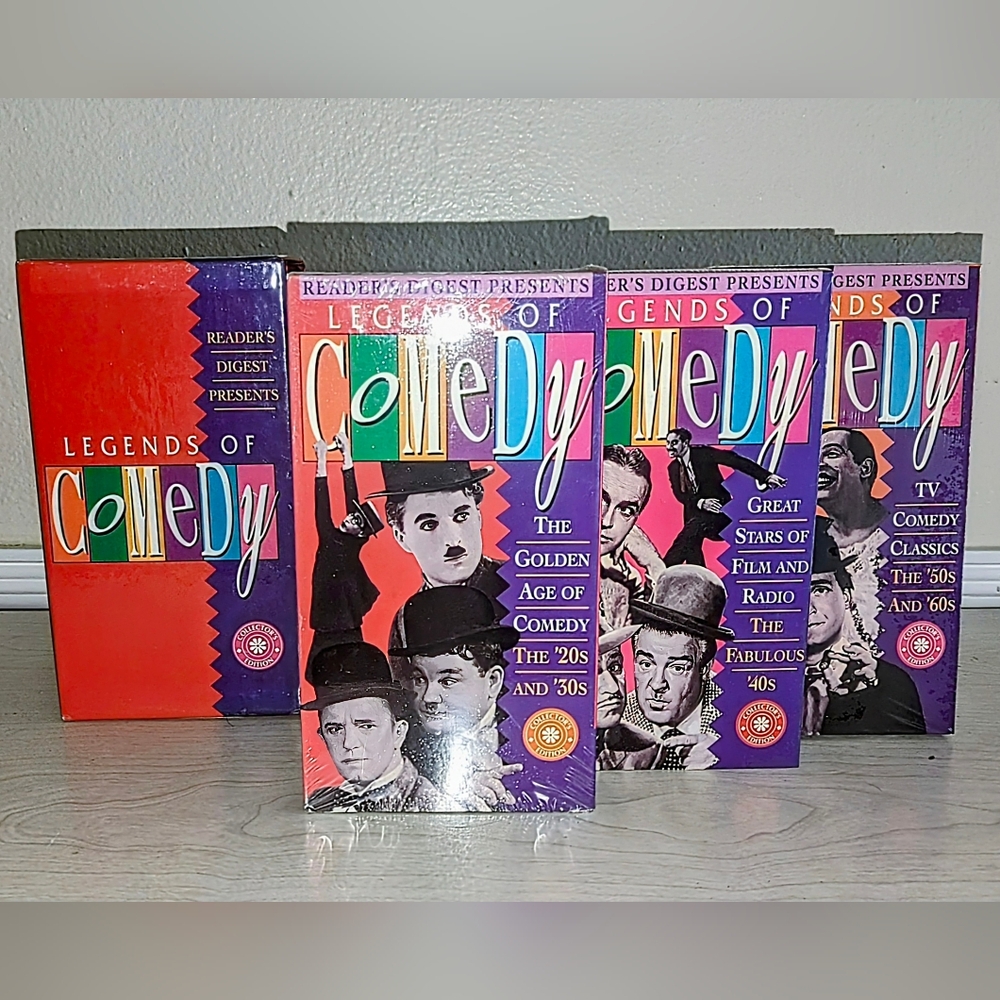 Sealed Legends of Comedy VHS Box Set (1992) – Vintage Film Collectors & Comedy